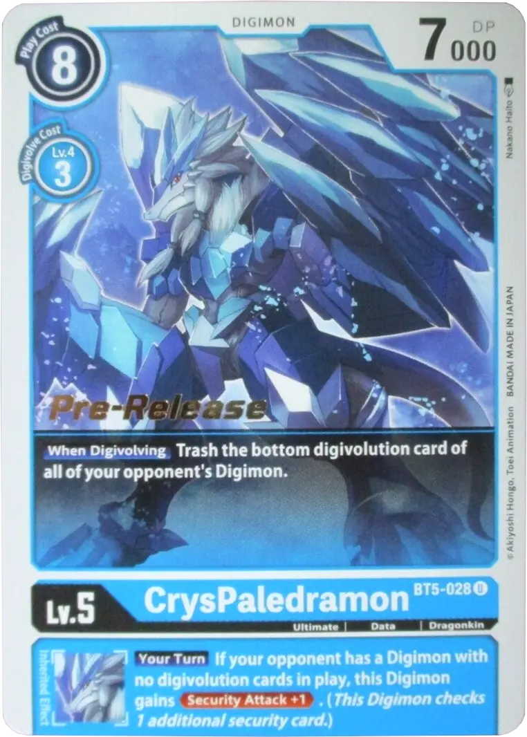 Cryspaledramon [Bt5-028] [Battle Of Omni Pre-Release Promos] 1