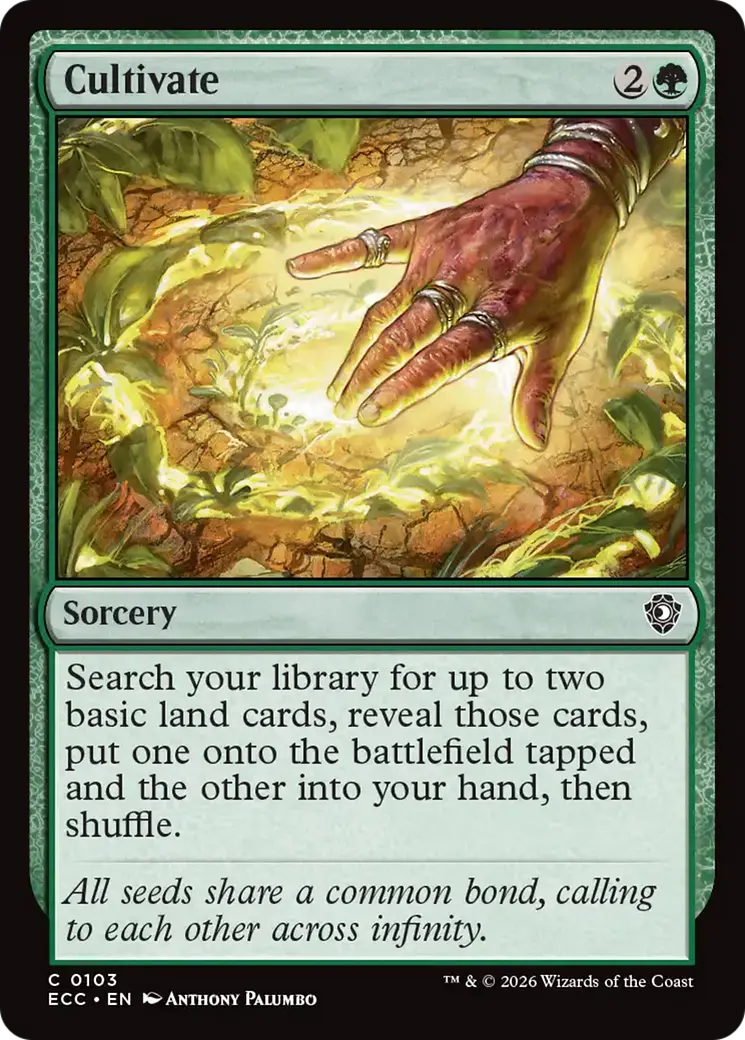 Cultivate [Lorwyn Eclipsed Commander] 1