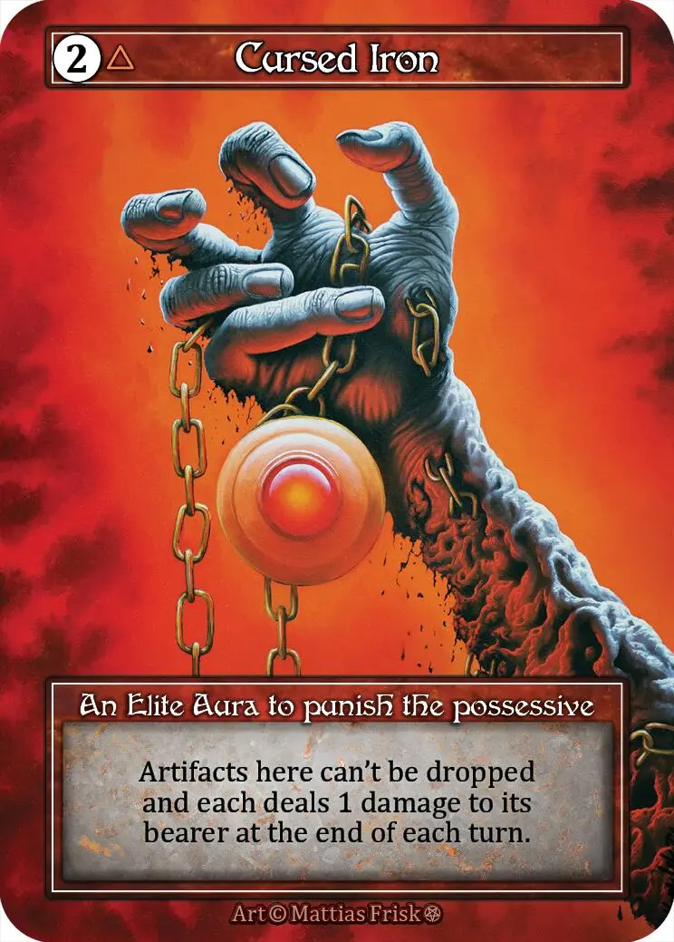Cursed Iron (Foil) [Gothic] 1