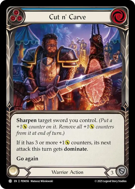 Cut N Carve (Blue) (Regular) [Pen056] (Compendium Of Rathe) 1