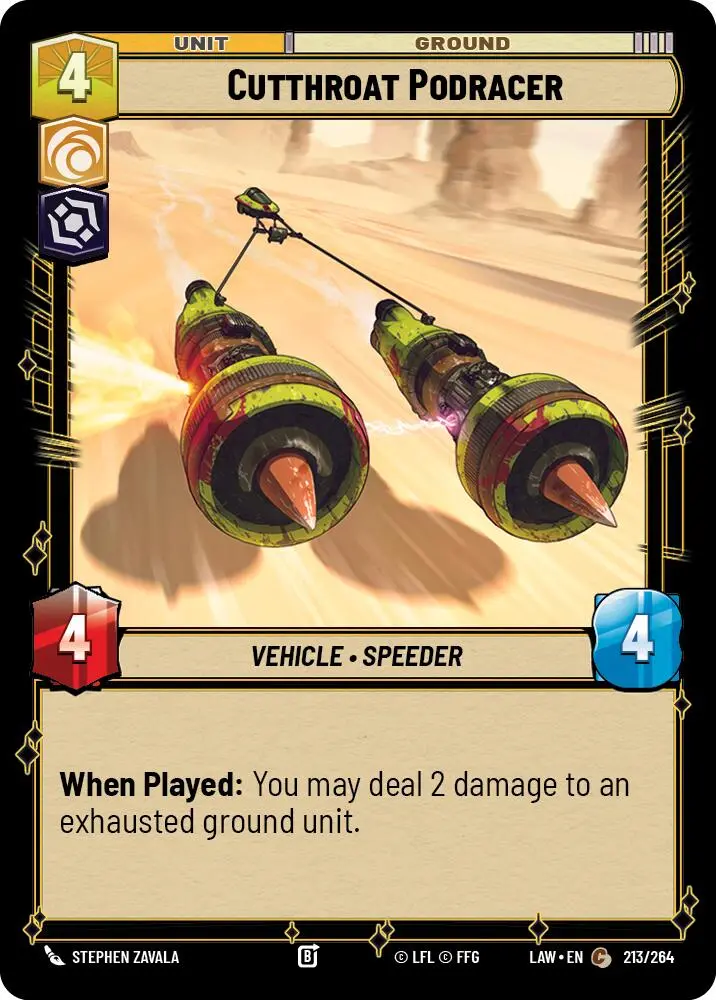Cutthroat Podracer (213/264) (213/264) [A Lawless Time] 1
