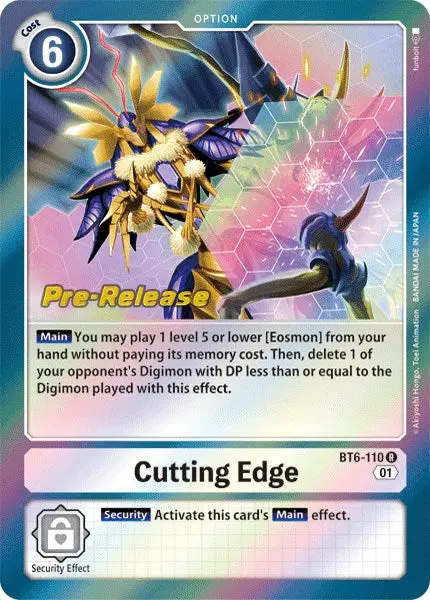 Cutting Edge [Bt6-110] [Double Diamond Pre-Release Cards] 1