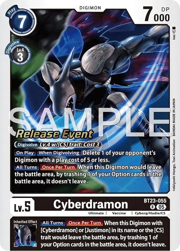 Cyberdramon [Bt23-055] [Hackers' Slumber Release Event Cards] 1