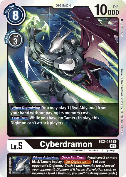 Cyberdramon [Ex2-035] [Digital Hazard] 1