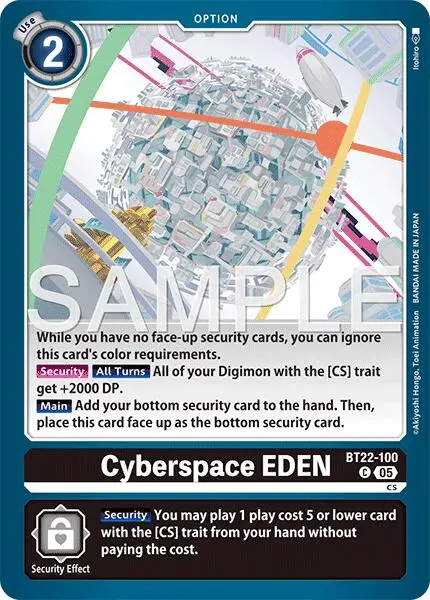 Cyberspace Eden [Bt22-100] [Cyber Eden] 1