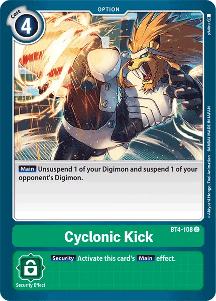 Cyclonic Kick [Bt4-108] [Great Legend] 1