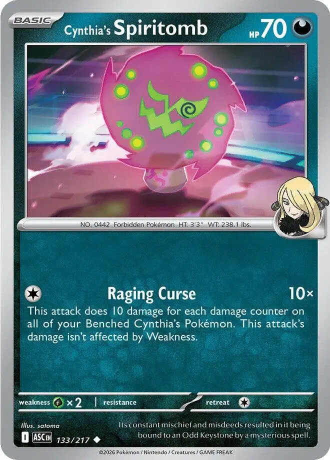 Cynthia's Spiritomb (133/217) [Mega Evolution: Ascended Heroes] 1