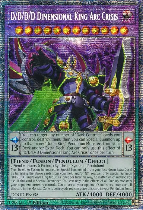 D/D/D/D Dimensional King Arc Crisis (Starlight Rare) [Dood-En035] Starlight Rare 1