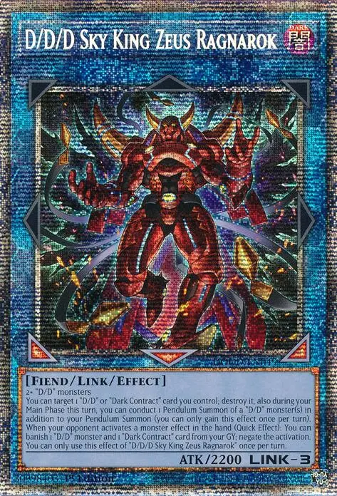 D/D/D Sky King Zeus Ragnarok (Starlight Rare) [Dood-En049] Starlight Rare 1