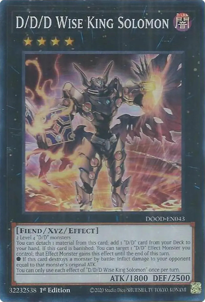 D/D/D Wise King Solomon [Dood-En043] Super Rare 1