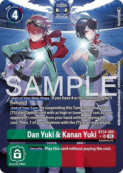 Dan Yuki & Kanan Yuki [Bt24-085] (Alternate Art) [Time Stranger] 1
