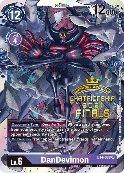 Dandevimon [Bt4-088] (2021 Championship Finals Event Pack Alt-Art Gold Stamp Set) [Great Legend Promos] 1