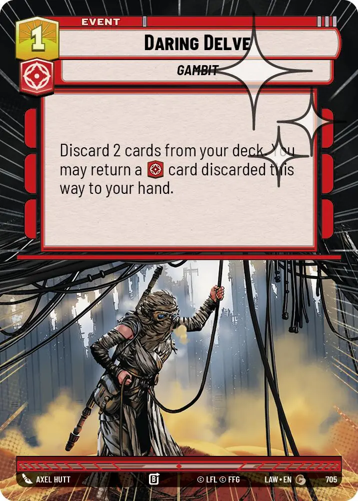 Daring Delve (705) (Hyperspace Foil) (705) [A Lawless Time] 1
