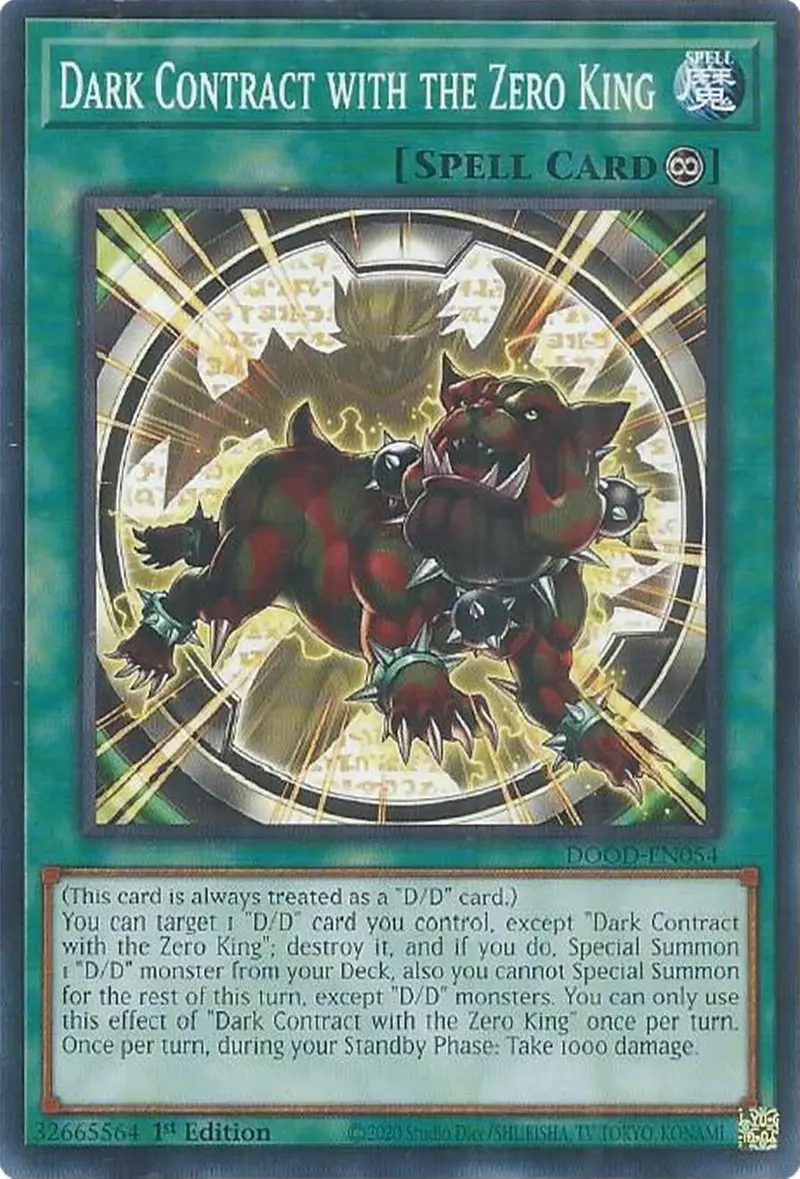 Dark Contract With The Zero King [Dood-En054] Common 1