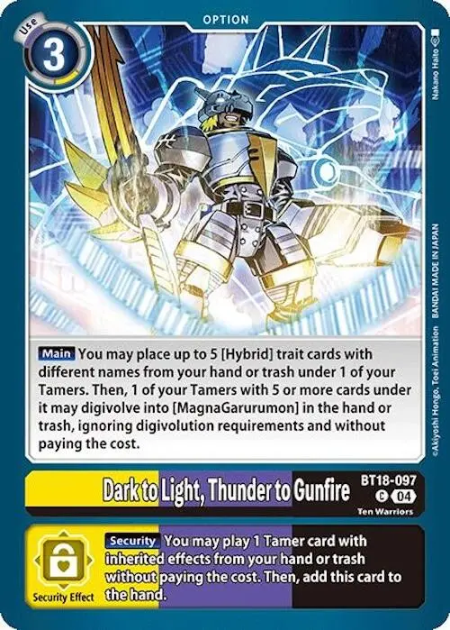 Dark To Light, Thunder To Gunfire [Bt18-097] [Release Special Booster Ver.2.0] 1
