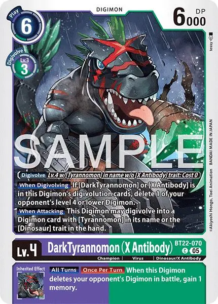 Dark Tyrannomon [Bt22-070] (X Antibody) [Cyber Eden] 1