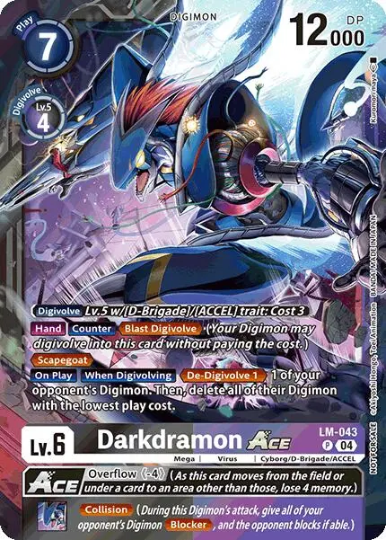 Darkdramon Ace [Lm-043] (Limited Card Pack) [World Convergence] 1