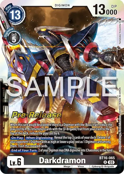 Darkdramon [Bt16-065] [Beginning Observer Pre-Release Promos] 1