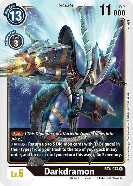 Darkdramon [Bt4-074] [Great Legend] 1
