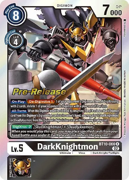 Darkknightmon [Bt10-066] [Xros Encounter Pre-Release Cards] 1