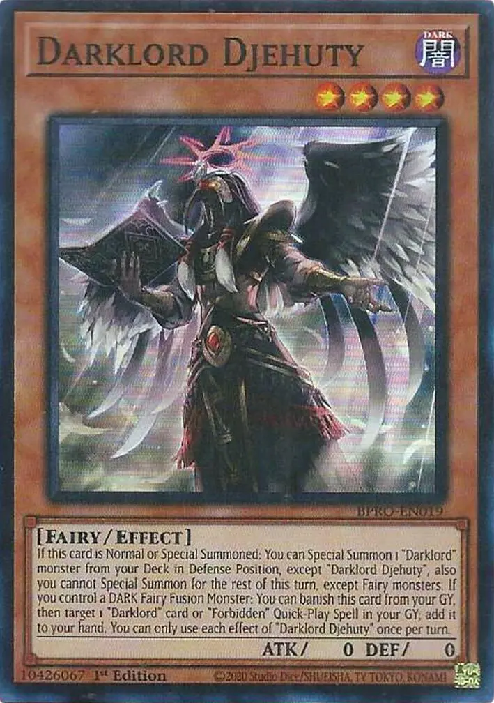 Darklord Djehuty [Bpro-En019] Super Rare 1