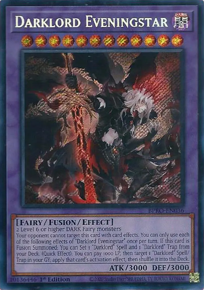 Darklord Eveningstar [Bpro-En036] Secret Rare 1