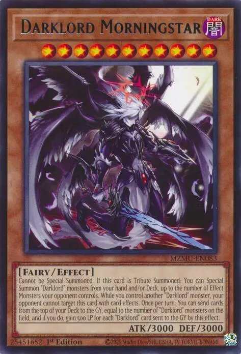 Darklord Morningstar [Mzmu-En083] Rare 1