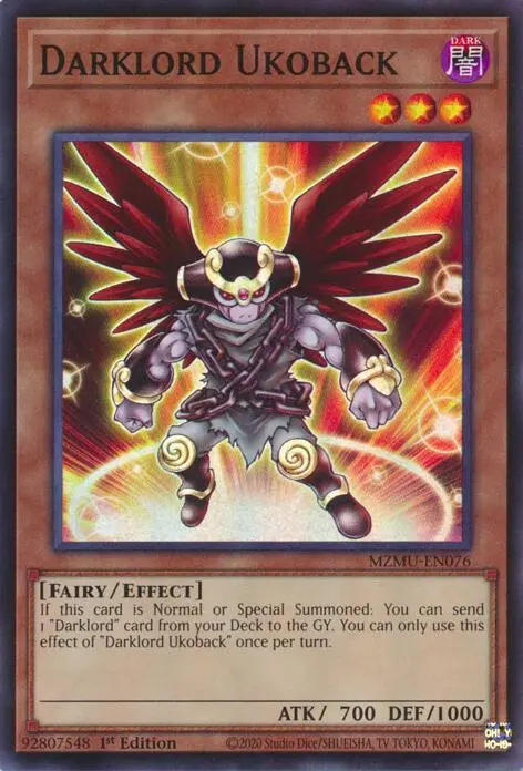 Darklord Ukoback [Mzmu-En076] Super Rare 1