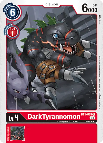 Darktyrannomon [Bt1-019] (Alternative Art) [Starter Deck: Gallantmon] 1