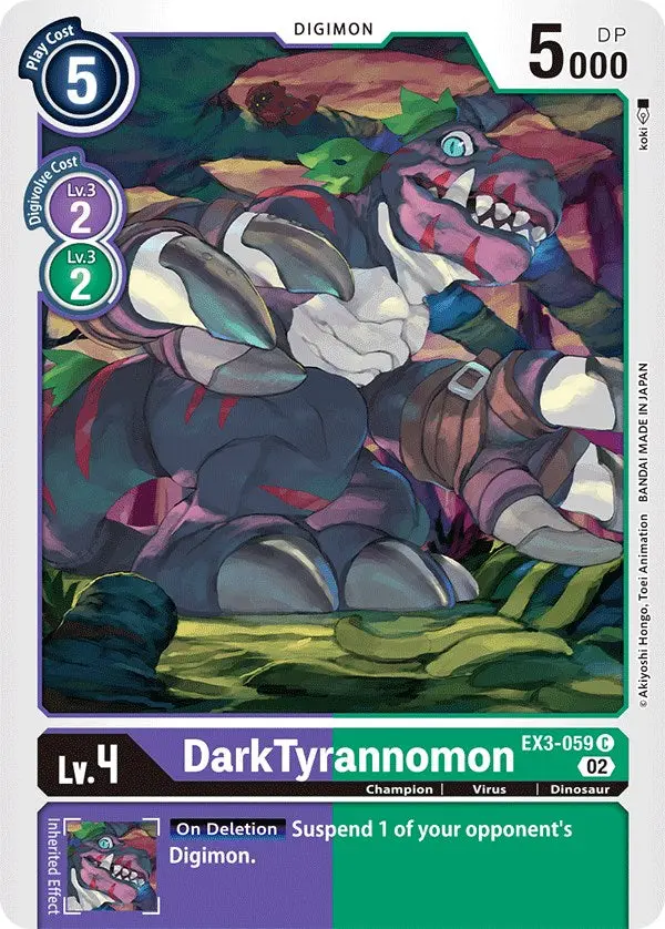 Darktyrannomon [Ex3-059] [Draconic Roar] 1