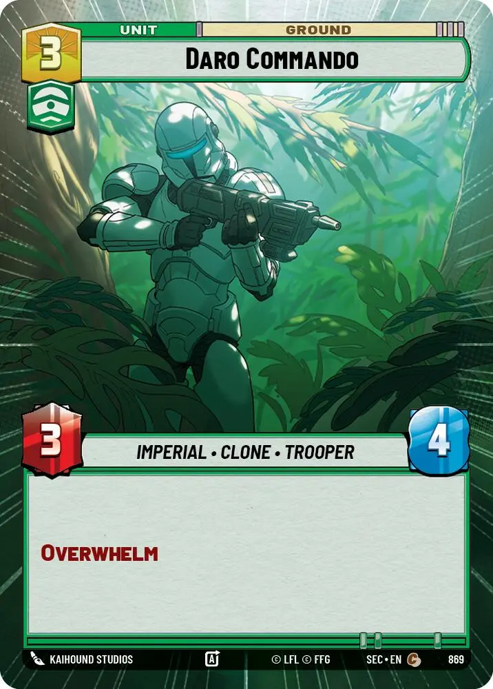 Daro Commando (869) (Hyperspace Foil) (869) [Secrets Of Power] 1