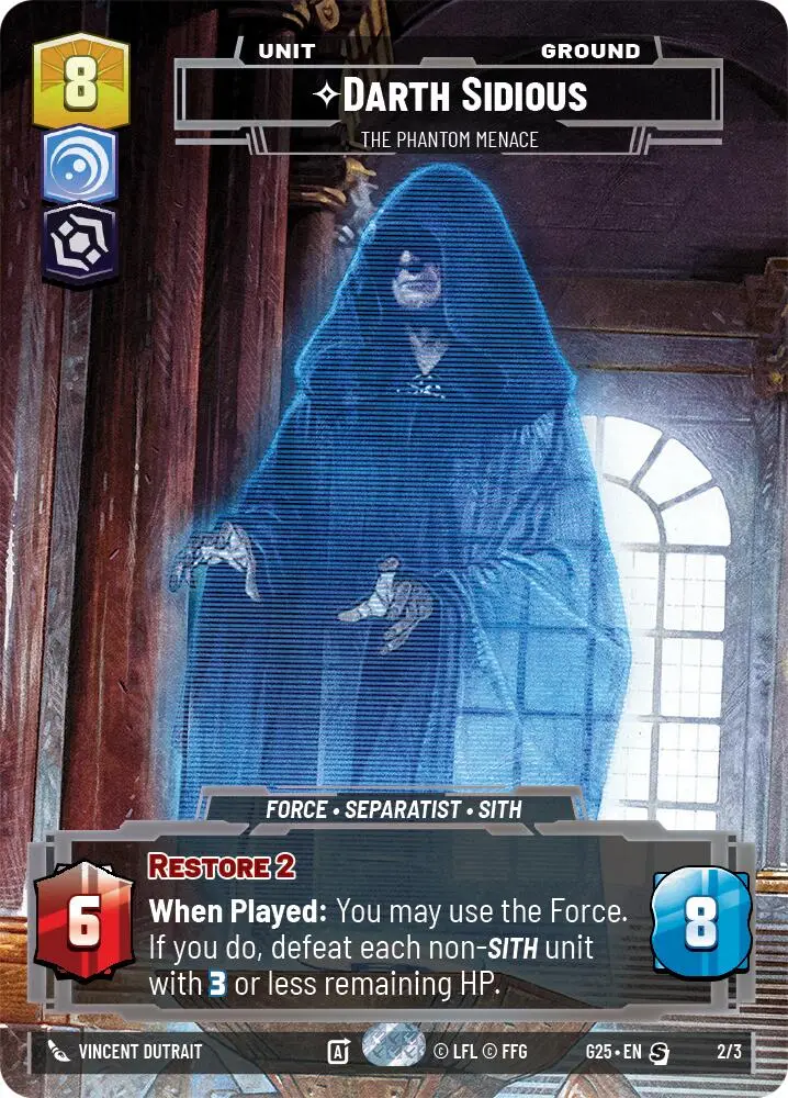 Darth Sidious - The Phantom Menace (2/3) (2/3) [2025 Convention Exclusive] 1