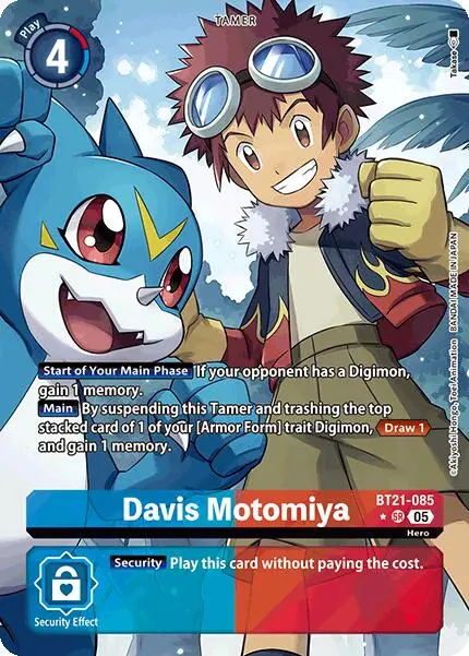 Davis Motomiya [Bt21-085] (Alternate Art) [World Convergence] 1