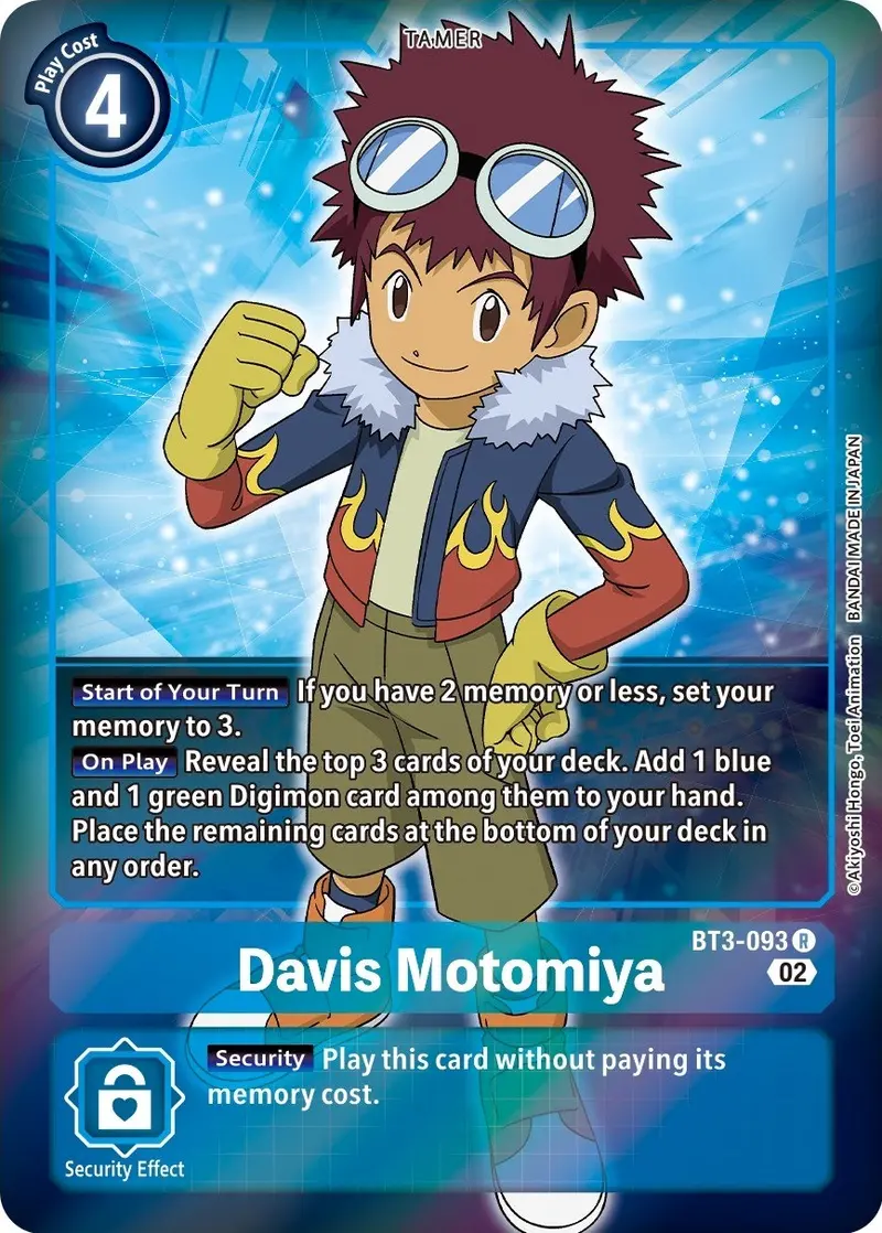 Davis Motomiya [Bt3-093] (Alternate Art) [Starter Deck: Jesmon] 1