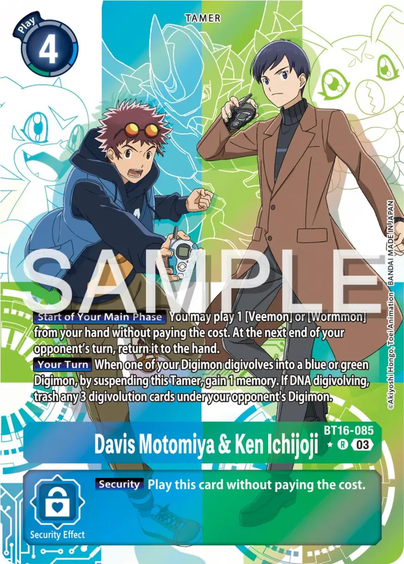 Davis Motomiya & Ken Ichijoji [Bt16-085] (Alternate Art) [Beginning Observer] 1