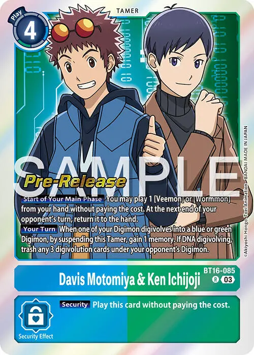 Davis Motomiya & Ken Ichijoji [Bt16-085] [Beginning Observer Pre-Release Promos] 1