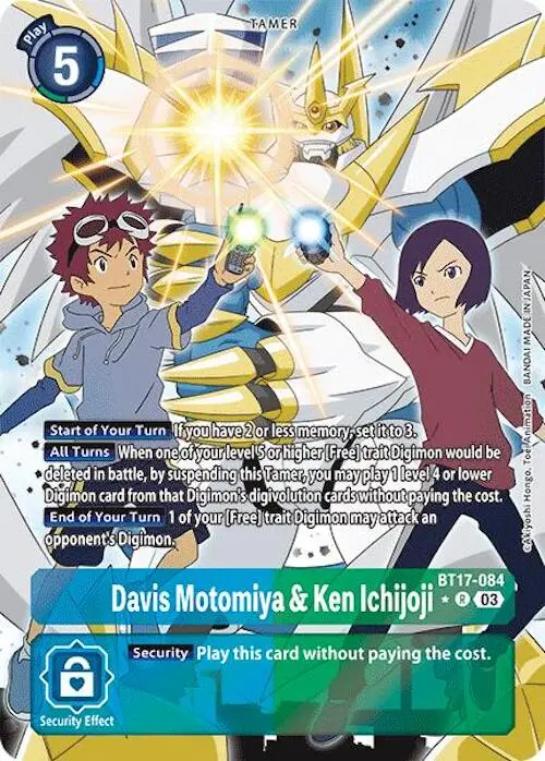 Davis Motomiya & Ken Ichijoji [Bt17-084] (Alternate Art) [Secret Crisis] 1