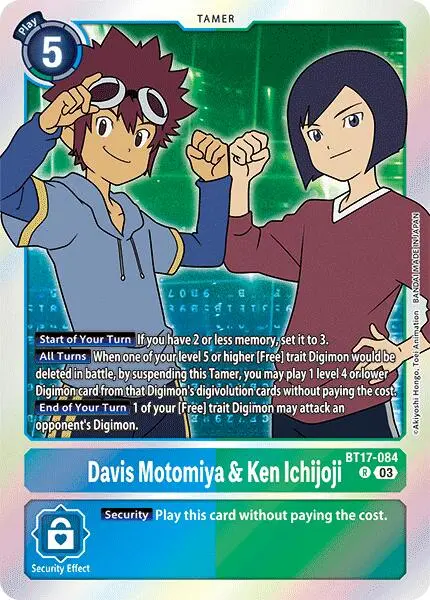 Davis Motomiya & Ken Ichijoji [Bt17-084] [Secret Crisis] 1