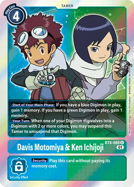 Davis Motomiya & Ken Ichijoji [Bt8-088] [New Awakening] 1
