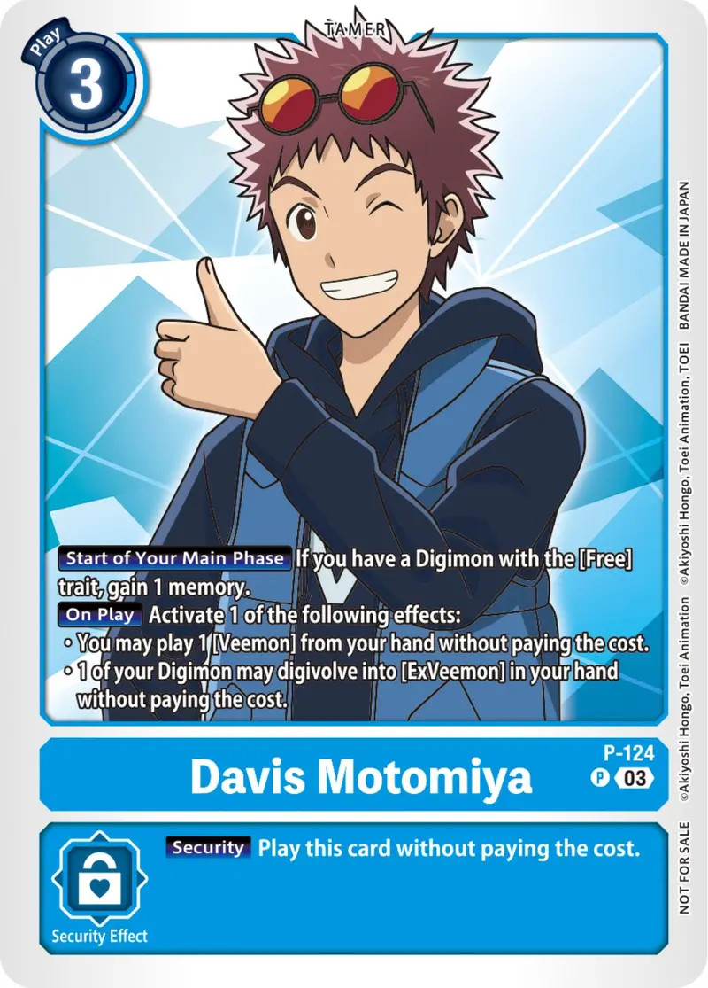 Davis Motomiya [P-124] (Nycc 2023 Demo Deck) [Promotional Cards] 1
