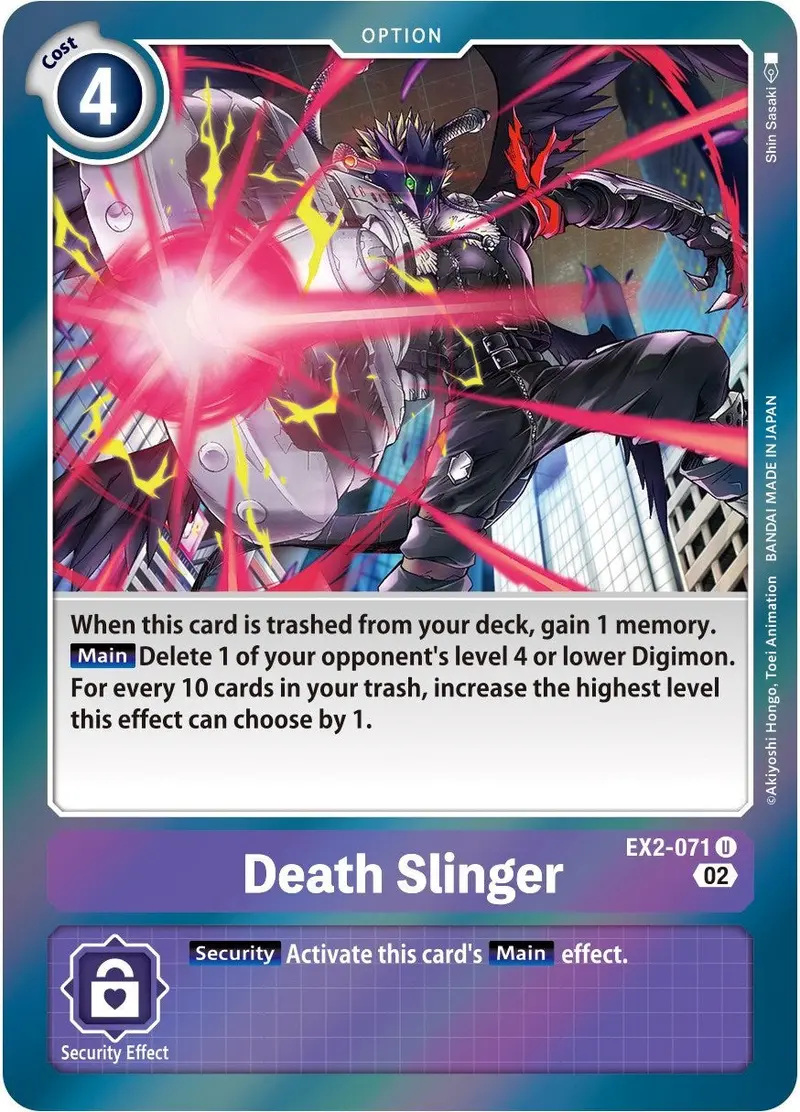 Death Slinger [Ex2-071] (Alternate Art) [Starter Deck: Beelzemon Advanced Deck Set] 1