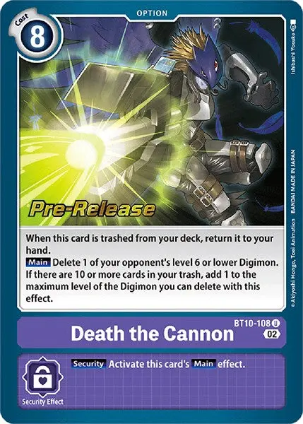 Death The Cannon [Bt10-108] [Xros Encounter Pre-Release Cards] 1