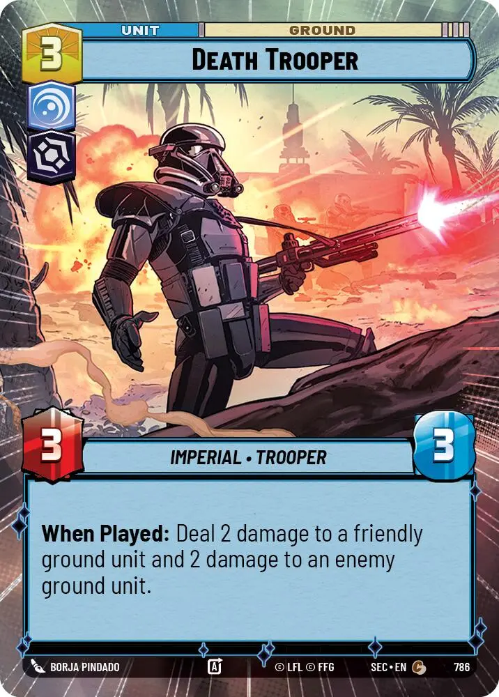 Death Trooper (786) (Hyperspace Foil) (786) [Secrets Of Power] 1