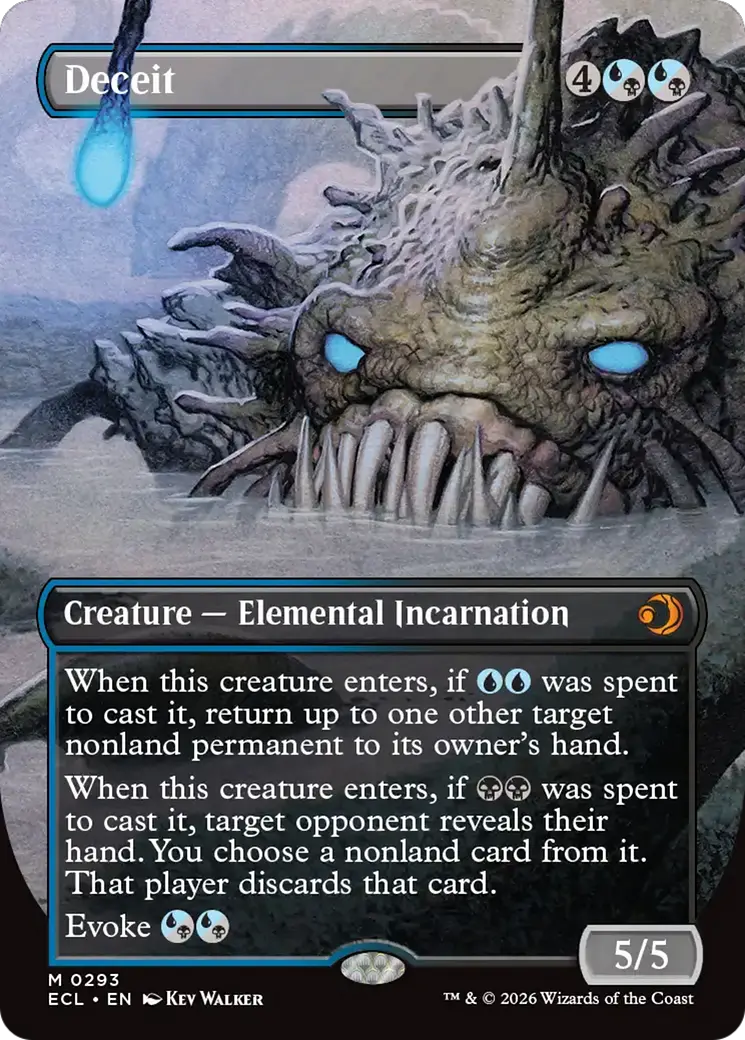 Deceit (Borderless) [Lorwyn Eclipsed] 1