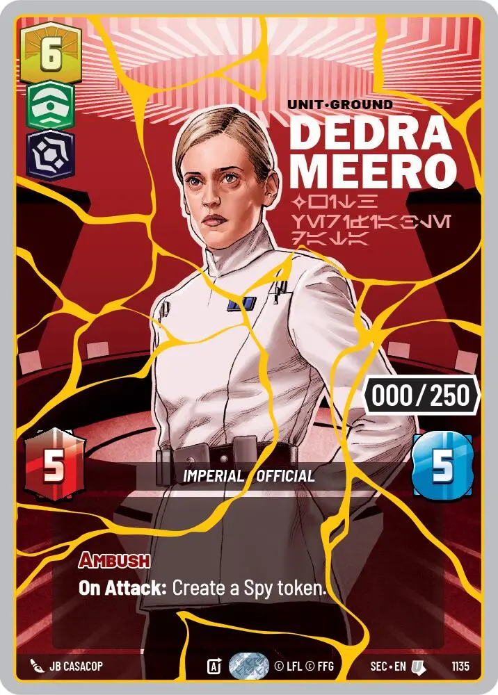 Dedra Meero - With Verifiable Data (1135) (Serialized) (Gold) (1135) [Secrets Of Power] 1