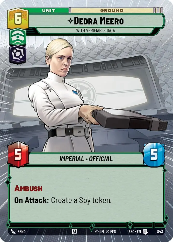 Dedra Meero - With Verifiable Data (Hyperspace Foil) (843) (843) [Secrets Of Power] 1