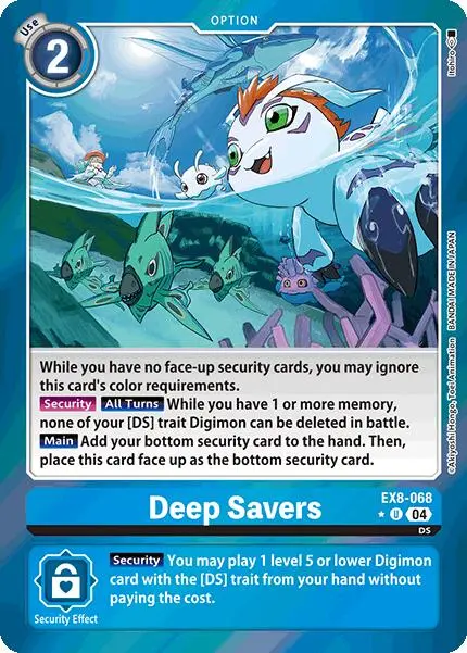 Deep Savers [Ex8-068] (Limited Foil) [Chain Of Liberation] 1