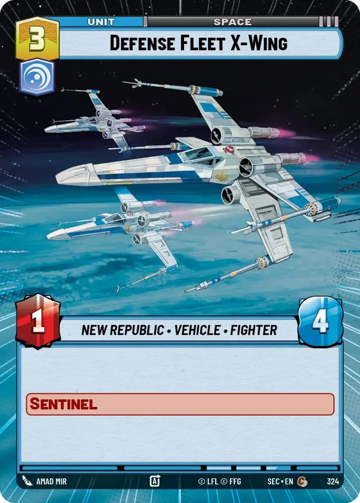 Defense Fleet X-Wing (324) (Hyperspace) (324) [Secrets Of Power] 1
