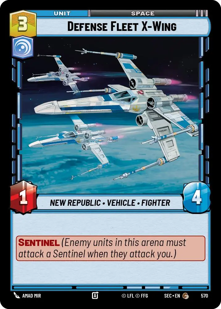 Defense Fleet X-Wing (570) (Foil) (570) [Secrets Of Power] 1