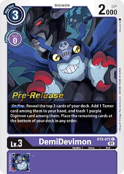 Demidevimon [Bt8-072] [New Awakening Pre-Release Cards] 1